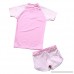 Happy childhood Baby Girl Two Piece UPF50+ Rush Guard Pink Cute Swimsuits Sun Protective Bathing Suit B07BSGY6RP